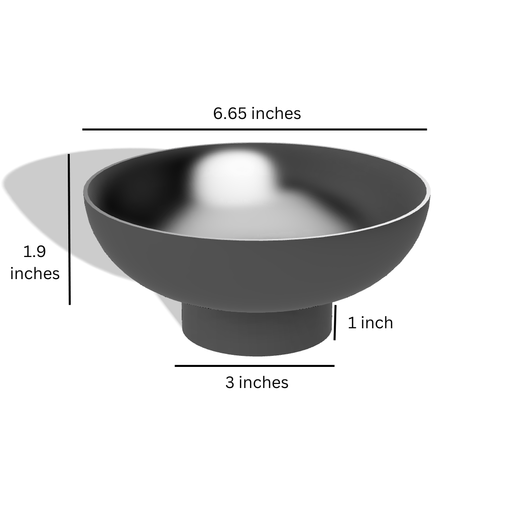 General-purpose black aluminum anodized bowls (set of 2)